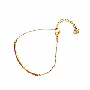 SWAROVSKI ブレスレット ラインストーン ゴールド色 /AN23