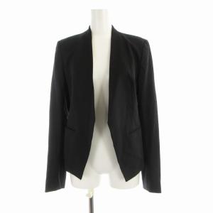 TAILOR LANAI ノーカラージャケット 総裏地 ノーベント 2 黒 ブラック 01-9904219-050-702