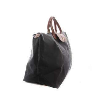 Longchamp ル プリアージュ L トートバッグ ナイロン レザー グレー 茶