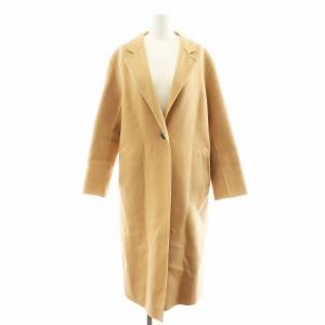 22AW ウールリバー ロングコート アウター 38 ベージュ SCWONW0421 /AN8