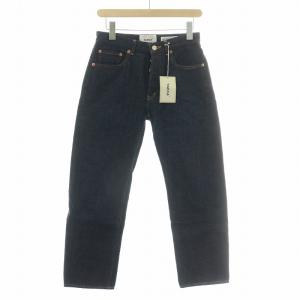 DENIM PANTS STRAIGHT デニムパンツストレート ジーンズ ボタンフライ 28 インディゴ タグ付き 4-13W