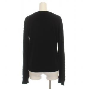 ADEAM PEARL BUTTON SWEATER パールボタン セーター ニット 長袖 2 黒 ブラック 37380