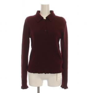 花より男子 LAFAYETTE TOPS ニットポロ トップス ポロシャツ 長袖 40 ボルドー 43835