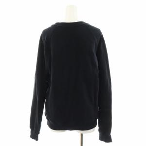 MSGM ブラッシュロゴ スウェット トレーナー 長袖 M 黒 ブラック 3641MDM513