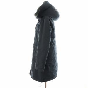 WOOLRICH RAMAR CLOTH ダウンコート ロング丈 フード ファー アウター S 紺 ネイビー 1602177