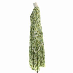JILL STUART フレアワンピース マキシ ロング 花柄 インナーキャミ付き 長袖 4 マルチカラー 092-2140001