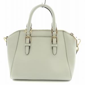 MICHAEL KORS CIARA 2WAY ハンドバッグ ショルダーバッグ レザー ロゴチャーム 白 ホワイト 35S8GC6M2L