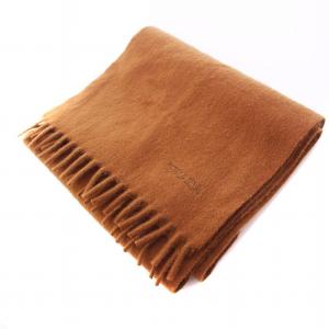 PRADA 2024年生 カシミヤマフラー 茶 2FS066 /KH OH