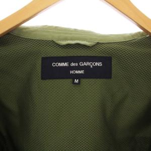 COMME des GARCONS HOMME 20AW 綿エステルタッサー 他素材MIX コーチジャケット M カーキ HF-J008