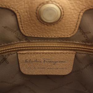 Salvatore Ferragamo ハンドバッグ ショルダーバッグ レザー ベージュ