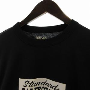 STANDARD CALIFORNIA Tシャツ カットソー プリント クルーネック 半袖 紺 ネイビー
