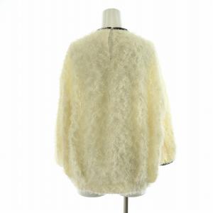 DRESSTERIOR カットソー 半袖 フリンジ プルオーバー 38 ホワイト ブラック 085-85071 /NQ