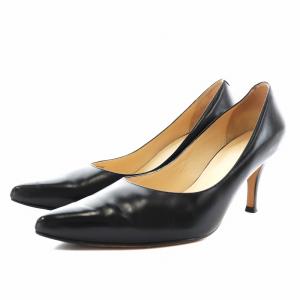 パンプス ハイヒール ポインテッドトゥ 8.5 黒 ブラック