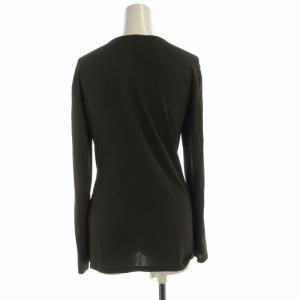 Max Mara カットソー ドレープ 変形 アシメ 長袖 L カーキ