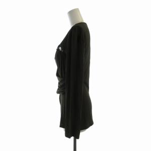 Max Mara カットソー ドレープ 変形 アシメ 長袖 L カーキ