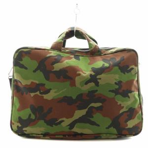 Comme des Garçons Homme Deux ビジネスバッグ 2way 迷彩柄 カーキ ブラウン ブラック