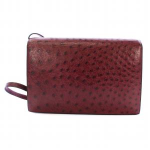 HERMES オーストリッチ ユージェニー 2WAY ショルダーバッグ 〇P刻印