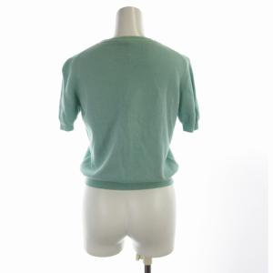 PRADA ニット セーター プルオーバー クルーネック 半袖 緑 グリーン