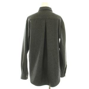 Shinzone シャツジャケット SHIRT JACKET シャツ ブラウス 長袖 ウール 34 グレー 23AMSBL08