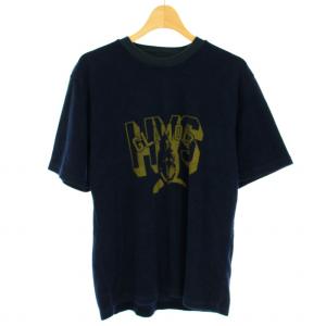 HYSTERIC GLAMOUR Tシャツ ショートパンツ セットアップ 上下 部屋着 ルームウェア 巾着付き S ネイビー