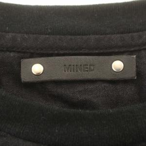 MINEDENIM Tシャツ ボーダー ビッグシルエット 半袖 ポケット ポケT 1 S 黒 ブラック /G