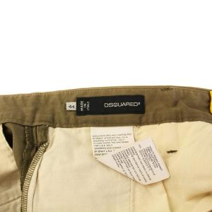 DSQUARED2 S74KA0663 チノパン チノパンツ テーパード ボタンフライ 44 カーキ /KU
