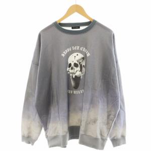 ICECREAM SKULL SWEATS スウェット トレーナー スカル グレー 20234211 /AN32