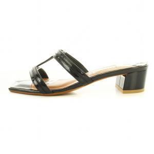 DIANA ミュール サンダル スクエアトゥ M 黒 /MM