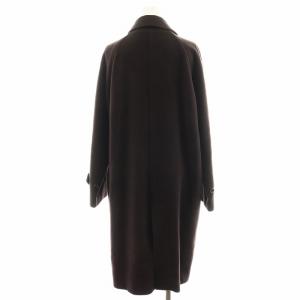 MARGARET HOWELL ステンカラーコート ロング丈 ウール アウター 2 茶 ブラウン /AN42