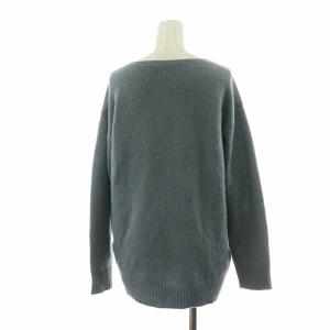 GALERIE VIE ニット セーター 長袖 カシミヤ100％ プルオーバー S ブルー 23-02-85-02303
