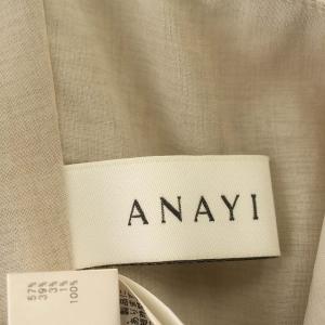 ANAYI 21SS リネン混 ノースリーブ ワンピース 102127-14-020-91 ストライプ ロング 38