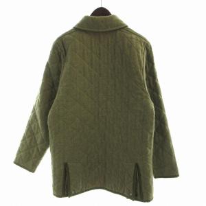 MACKINTOSH キルティングジャケット ウール ステンカラー 長袖 36 黄緑