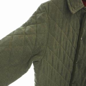 MACKINTOSH キルティングジャケット ウール ステンカラー 長袖 36 黄緑