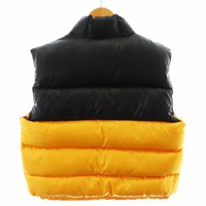 WOOLRICH ダウンベスト アウター L 黄 イエロー 黒 ブラック UWC16C /AN28