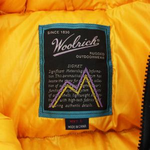 WOOLRICH ダウンベスト アウター L 黄 イエロー 黒 ブラック UWC16C /AN28