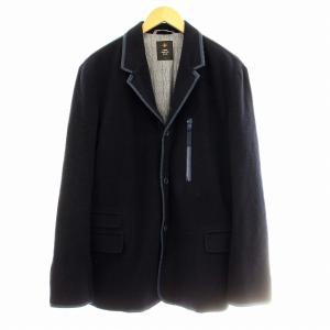 テーラードジャケット ブレザー ウール L ネイビー 紺 /G