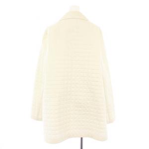 HANAE MORI タグ付き 近年モデル キルティングチェスターコート アウター ミドル 40 ベージュ 25-94641-80