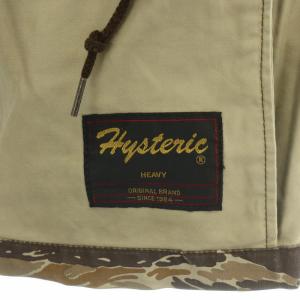 HYSTERIC GLAMOUR ミリタリージャケット スタンドカラー アウター タイガーカモフラ 迷彩柄 ワッペン 刺繍 F 茶 ブラウン M65 2AB-4185