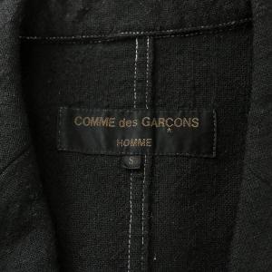 COMME des GARCONS HOMME テーラードジャケット ブレザー アウター シングル ウール 刺繍 S 黒 ブラック HD-J009 /BB