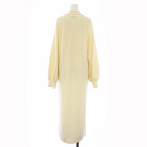 ETRE TOKYO 22SS ポロロングニットワンピース 長袖 F 白 1222131013-0 /TK