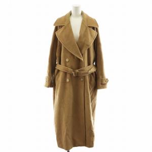 銀タグ チェスターコート ロング丈 ヴァージンウール アウター 40 ベージュ /AN33