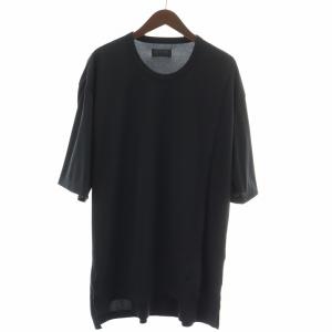 ヨウジヤマモト Tシャツ 半袖 クルーネック ストレッチ 無地 3 黒 ブラック /BB