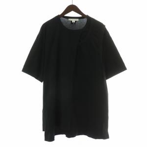 ヨウジヤマモト M CH2 LAYERED SS TEE レイヤード Tシャツ 半袖 クルーネック ストレッチ