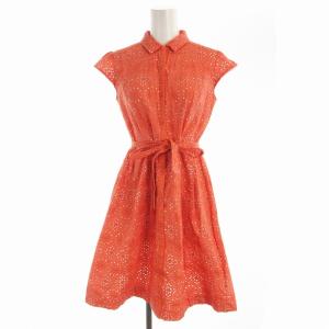 ワンピース ひざ丈 2 オレンジ OPTUCM0634