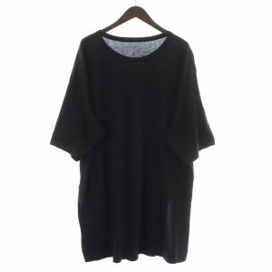 Ground Y Tシャツ 半袖 クルーネック ストレッチ 無地 3 黒 ブラック /BB