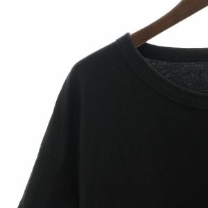 Ground Y Tシャツ 半袖 クルーネック ストレッチ 無地 3 黒 ブラック /BB