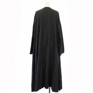 ENFOLD スプリングコート ロング リネン混 春アウター 38 紺 3009S130-2110