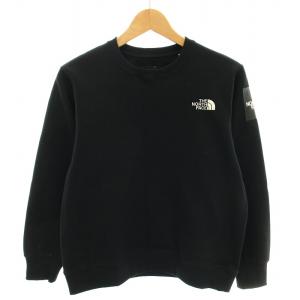 スクエアロゴクルー Square Logo Crew スウェット トレーナー 長袖 S 黒 ブラック NT61931