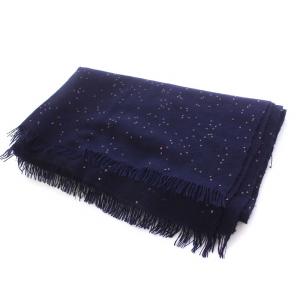 BRUNELLO CUCINELLI ストール カシミヤ シルク ネイビー