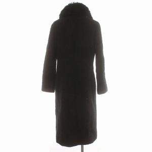 BURBERRY BLUE LABEL ロングコート FNF14-826 モヘヤ混 ファー コート 38 黒 ブラック /G